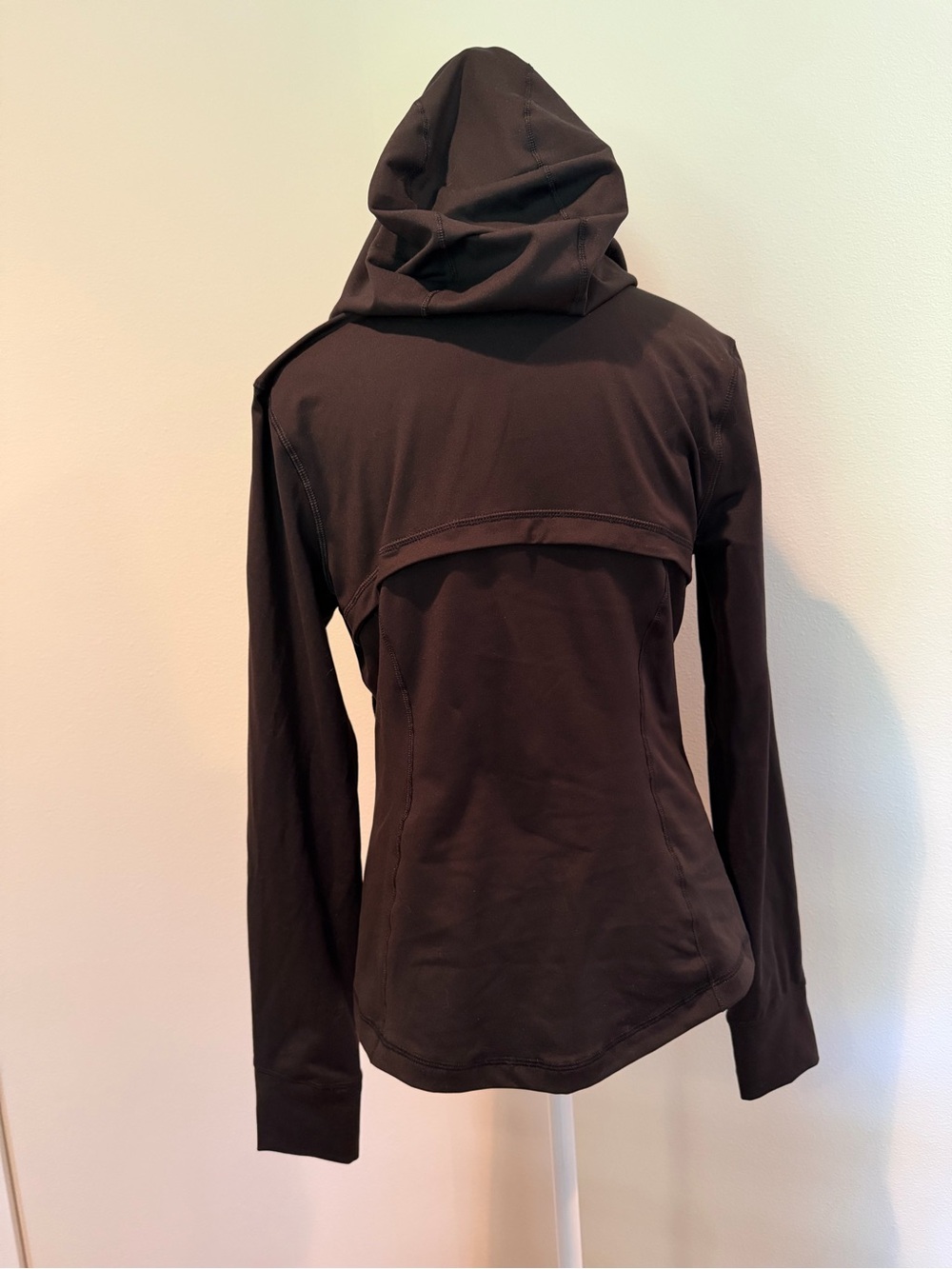 Black Hooded Athletic Jacket - Women's Zip Front - Picture 5 of 5
